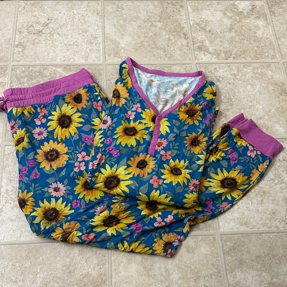 Little Sleepies Sunflower Fields PJ Set